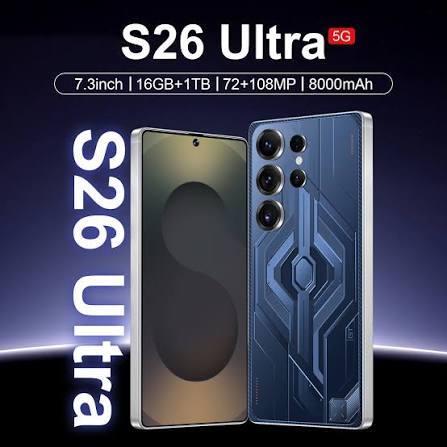 2026 Hot New S26 Ultra original intelligent 4G 5G dual card dual standby system global version 8000mAh battery Arrival